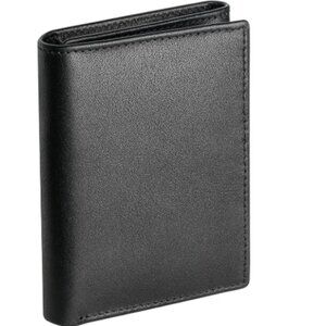 Roma Leather Tri-Fold Wallet Black 3126F 💸